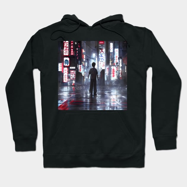 Tokyo Neon - Night Scenario - Anime Hero Hoodie by Trendy-Now